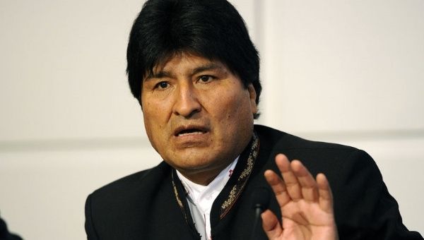 Bolivian President Evo Morales