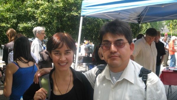 Dianna Ortiz, the American nun tortured in Guatemala, and David Sanchez, a Mexican human rights defender.