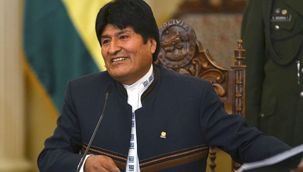 Bolivian president Evo Morales