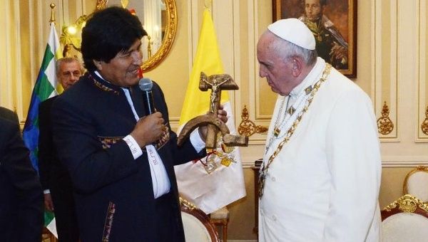 Pope Francis arrived in Bolivia on Wednesday, after a successful three-day visit to Ecuador.