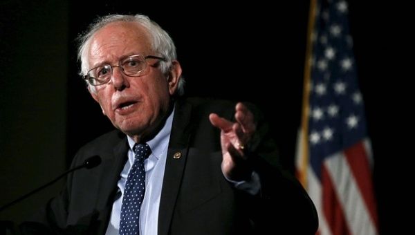 Democratic hopeful Bernie Sanders addresses his largest crowd yet, in what is considered to be a reliable Republican state.