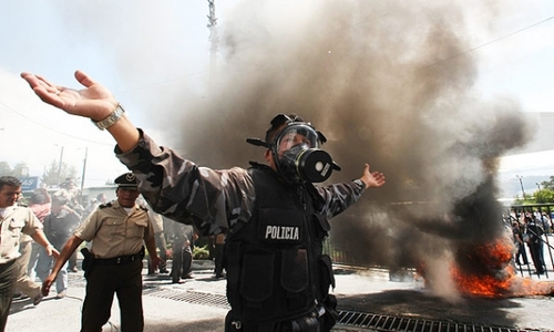 Rebellious police joined with the army in events that saw President Rafael Correa held against his will in 2010.