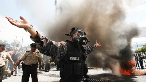 Rebellious police joined with the army in events that saw President Rafael Correa held against his will in 2010. 