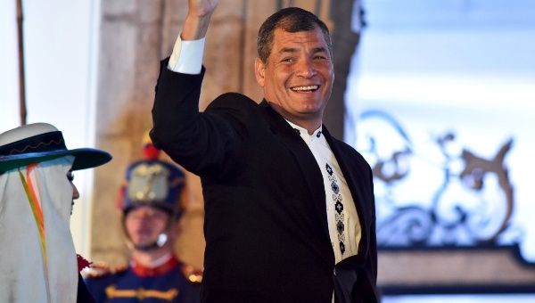 Ecuador's President Rafael Correa 