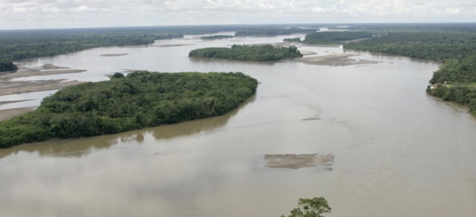 A view of the Napo river in Yasuni National Park