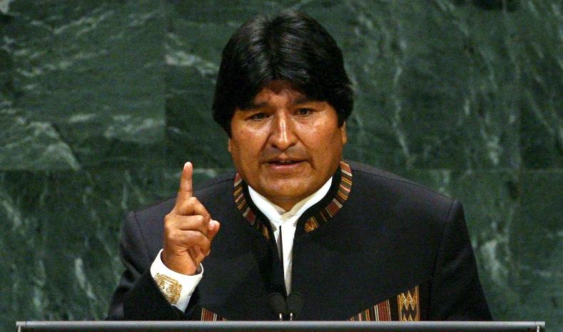 President Evo Morales said he was 