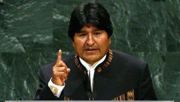 President Evo Morales said he was 