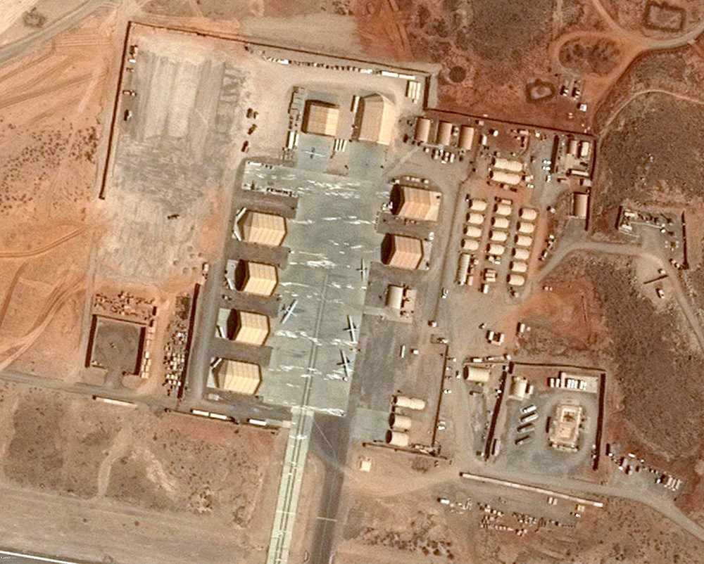 A Google Earth image of the Chabelly U.S. drone base outside of Djibouti City.