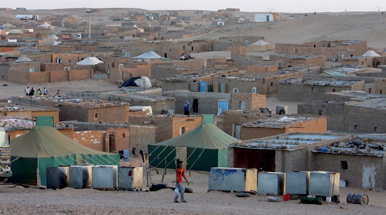 Overview of a Sahrawi refugee camp in Tindouf, about 1,900 kilometers southwest of Algiers, Algeria, May 18, 2008.