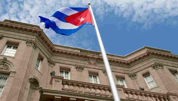 Cuba's flag flies proudly