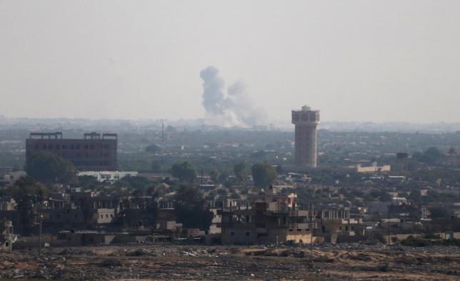 Smoke rises in Egypt's North Sinai after militants attack military posts July 1, 2015.