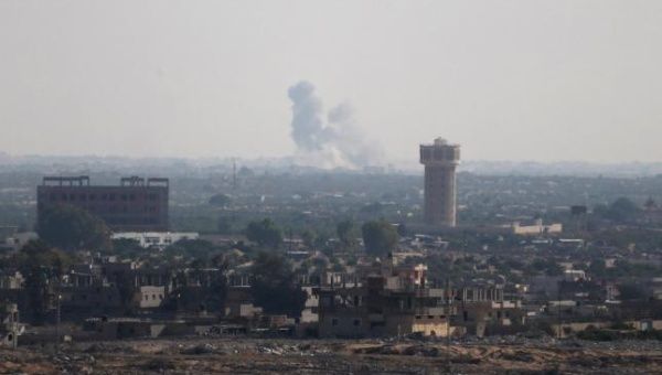 Smoke rises in Egypt's North Sinai after militants attack military posts July 1, 2015.