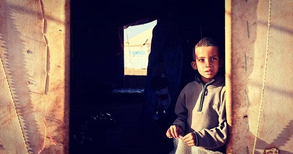 A Sahwari efugee child at the Dakhla Refugee Camp in Algeria.