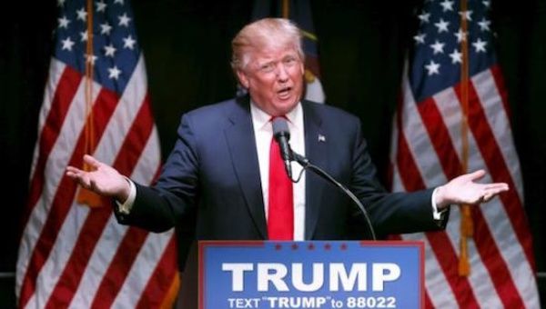 Republican U.S. presidential candidate Donald Trump speaks at a campaign rally in Salt Lake City, Utah March 18, 2016.