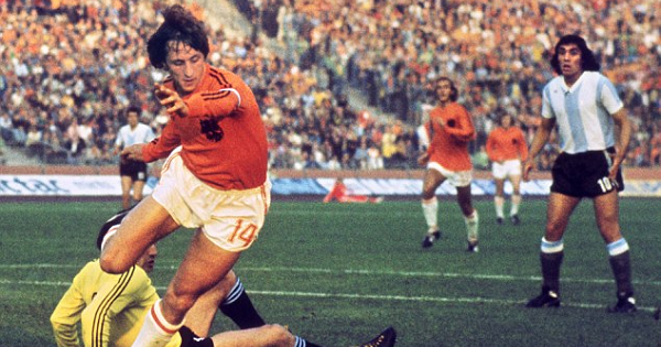 Cruyff was the star of the Holland team of the 1970s which invented the style of 