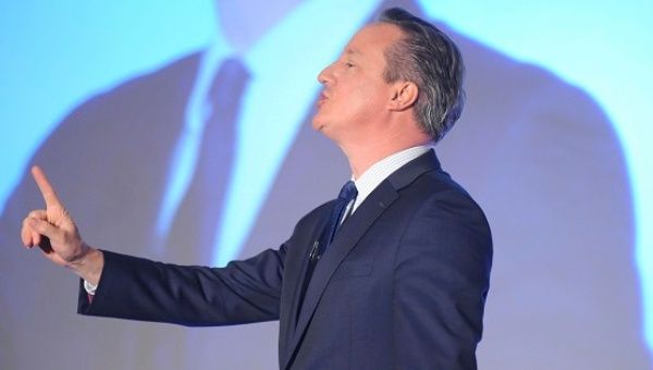 Britain's Prime Minister, David Cameron, addresses the Conservative Spring Forum in central London, Britain April 9, 2016. 