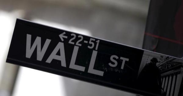 A Wall Street sign is seen in Lower Manhattan in New York, January 20, 2016.