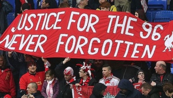 Since the Hillsborough disaster of April 15, 1989, stadiums across the U.K. hold a minute of silence in remembrance of the 96 victims.