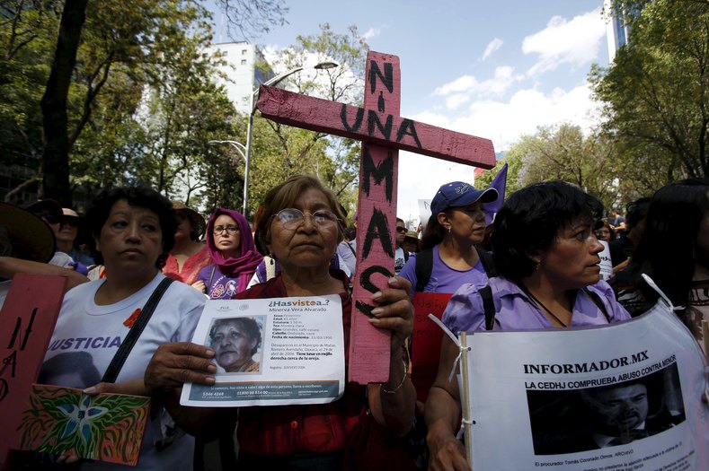 Mexico Women Fed Up With Femicide March Against Gender Violence