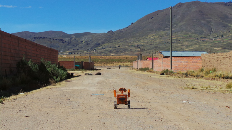 Esteban's Wall-E is a regular sight on the streets of the Bolivian town of Patacayma.