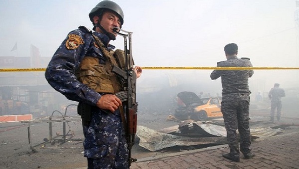 The bomb was left on a road in the Nahrawan area used by Shiite pilgrims who are walking to the shrine of Imam Musa Kadhim in northern Baghdad.