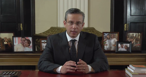 Puerto Rico's Governor Alejandro Garcia Padilla, addressing Puerto Rico's 3.5 million people on Sunday.