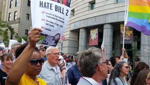 People in North Carolina are outraged by the government's discriminatory 