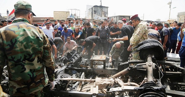 A bomb blast in Iraq from a file photo.