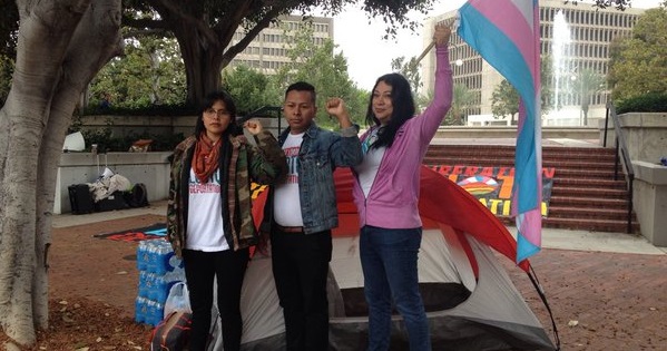 Deyaneira, Jorge and Jennicet, the 3 activists on a hunger strike to demand Santa Ana end jail contract with ICE.