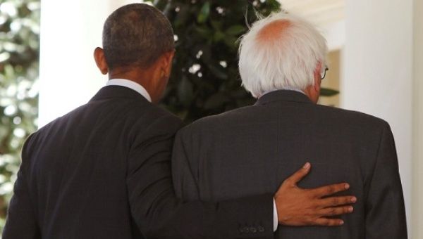 Obama met with Bernie Sanders, and later endorsed Hillary Clinton.