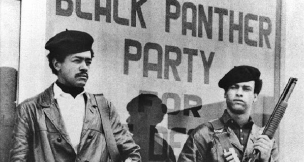 Bobby Seale (L) and Huey Newton (R) co-founded the Black Panther Party for Self-Defense in 1966.