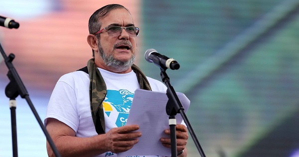 The FARC-EP leader Timoleon Jimenez.