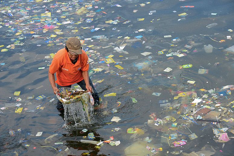 By the middle of this century there will be more plastic in the ocean than fish if people keep polluting the seas, a new report warns.