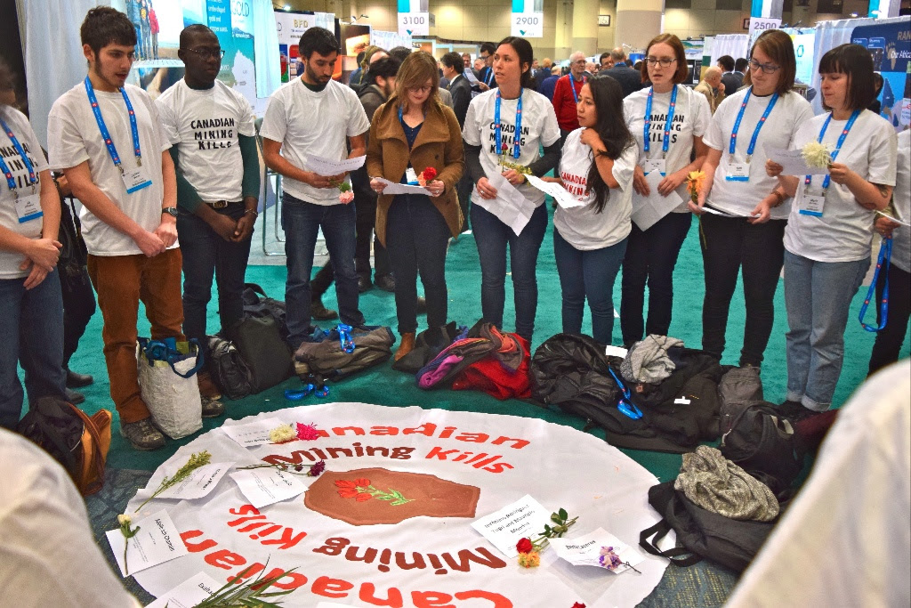 Activists at Largest Mining Convention: Canadian Mining Kills