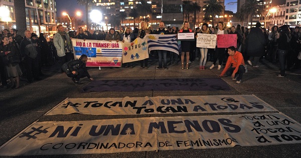 Argentine women march under the banner 