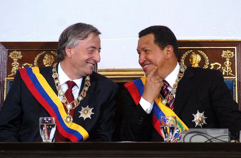 Kirchner and the late Venezuelan President Hugo Chavez enjoyed a close political and personal relationship. 