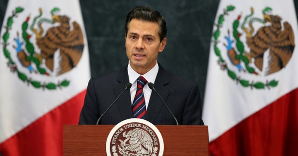 Mexico's President Enrique Pena Nieto delivers a speech at Los Pinos presidential residence in Mexico City, Mexico, September 7, 2016.