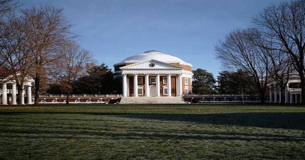 The rotunda on campus at the University of Virginia in Charlottesville, Virginia, where the discredited rape story allegedly took place.