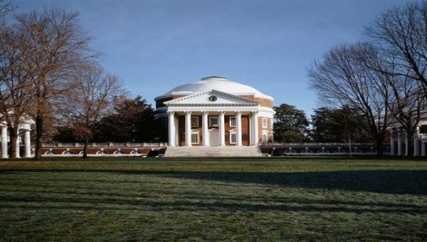 The rotunda on campus at the University of Virginia in Charlottesville, Virginia, where the discredited rape story allegedly took place.