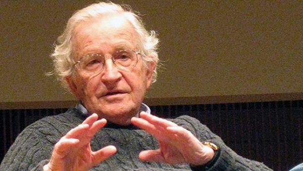 MIT linguistic professor and iconoclastic intellectual and political activist Noam Chomsky