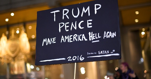 Protesters demonstrate against Trump in Philadelphia, Pennsylvania, U.S. Nov. 14, 2016.