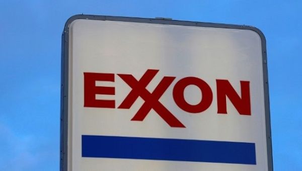 An Exxon sign is seen at a gas station in the Chicago suburb of Norridge, Illinois, Oct. 27, 2016. 