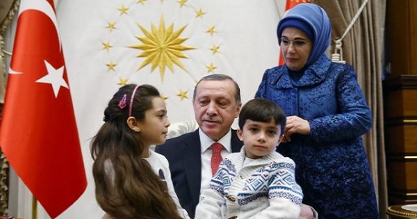 Bana al-Abed and family meeting Turkey's President Recep Tayyip Erdogan, Dec. 22, 2016.