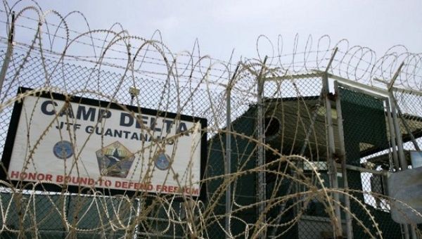 The front gate of Camp Delta is shown at the Guantanamo Bay Naval Station in Guantanamo Bay, Cuba Sep. 4, 2007.
