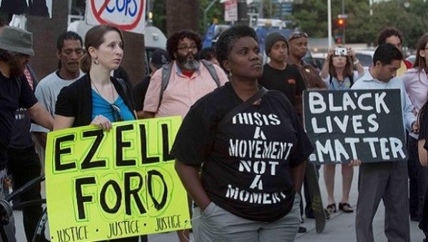 Ezell Ford’s shooting in 2014 led to a series of Black Lives Matters protests in Los Angeles. 