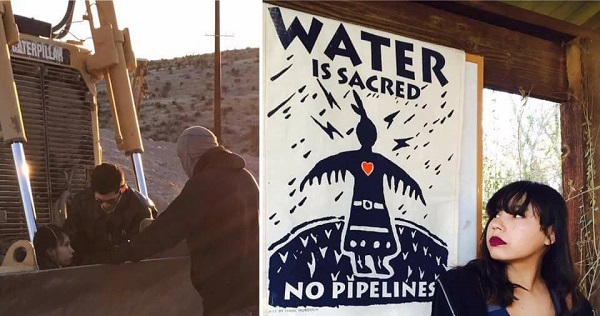 Two coalitions of Native American tribes and allies set up the Two Rivers Camp to fight against the Trans-Pecos pipeline.