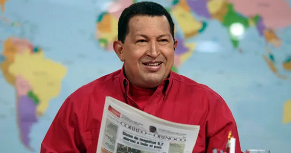 Former Venezuelan President Hugo Chavez.