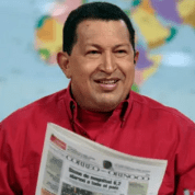 Former Venezuelan President Hugo Chavez.