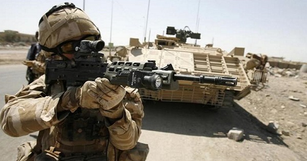 British troops on the ground in Iraq.