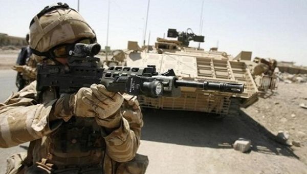 British troops on the ground in Iraq.